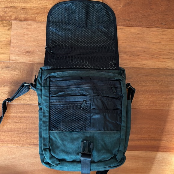 Dark Teal Crossbody Bag with Logo - Picture 5 of 9